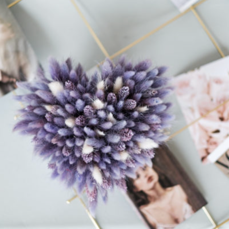 Dried flower heart